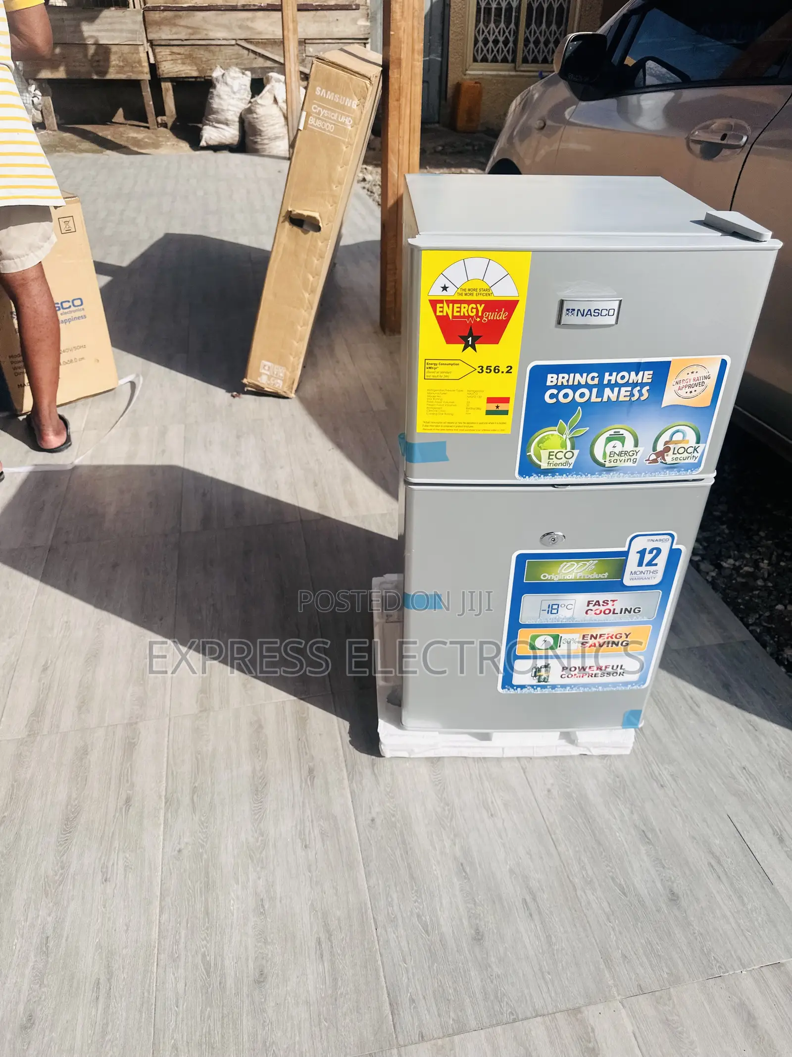 Nas-120fl Double Door Fridge