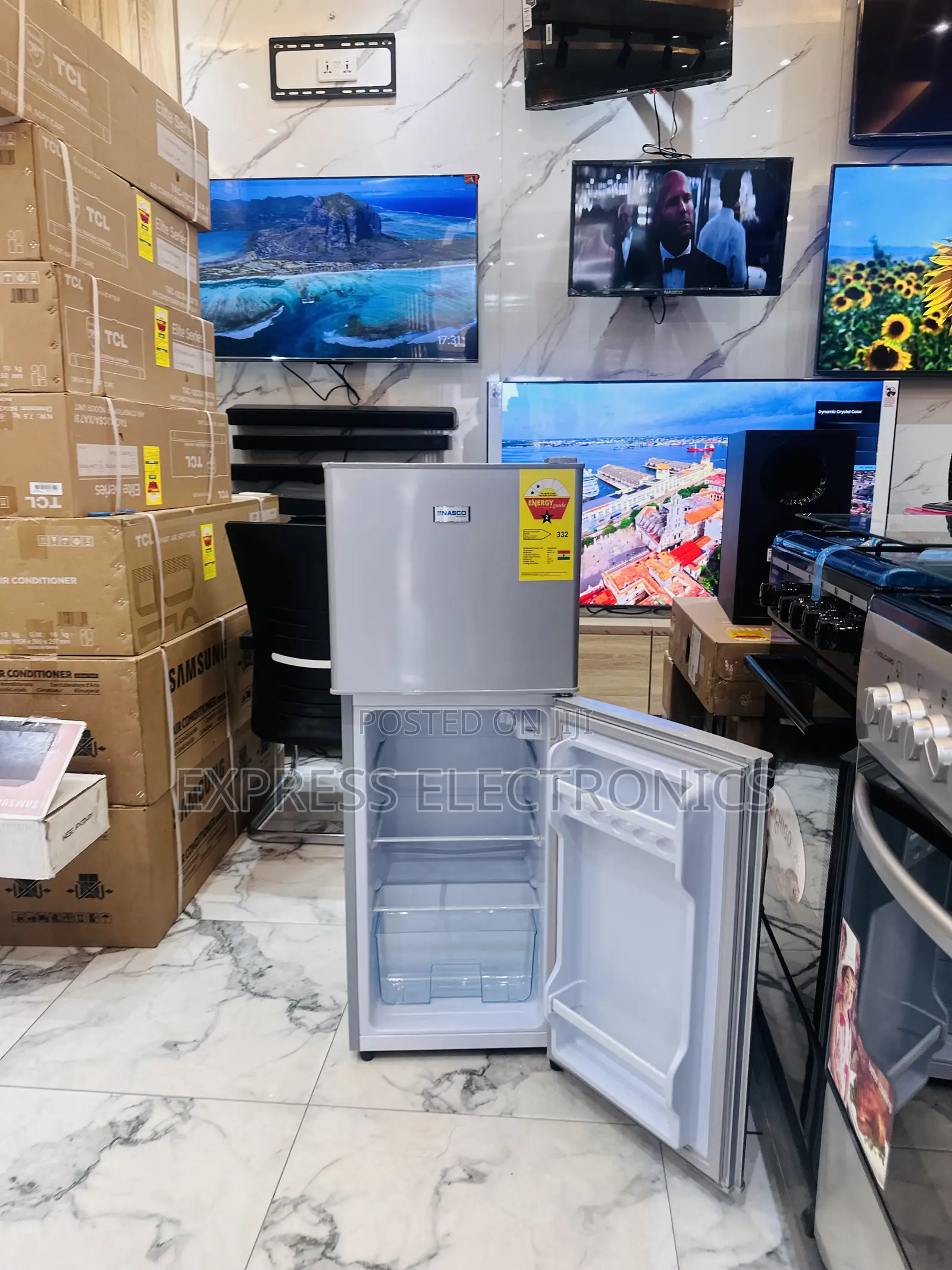 Nas-13fl Double Door Fridge Nasco. -