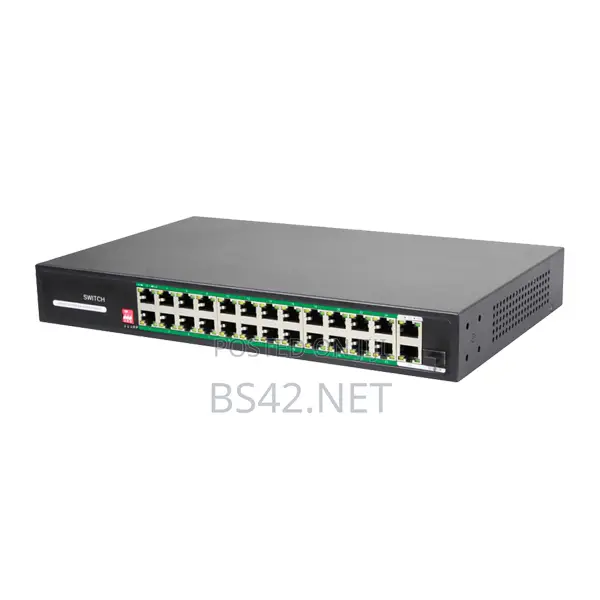 24 Port Poe Ethernet Switch + 1 Optical Fibre Port