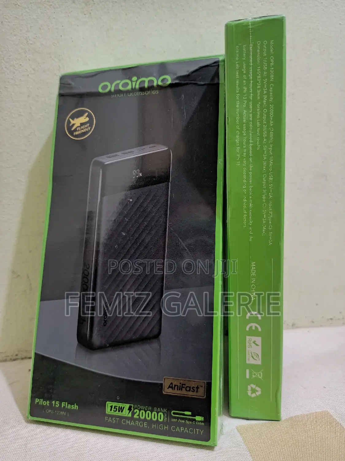 Oraimo Pilot 15 Flash 20000mah 15W
