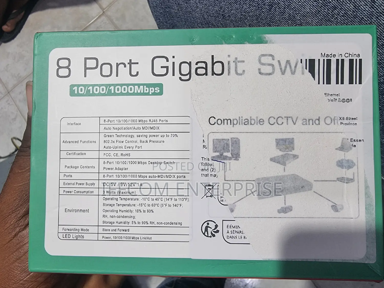 8 Ports Gigabit Switch