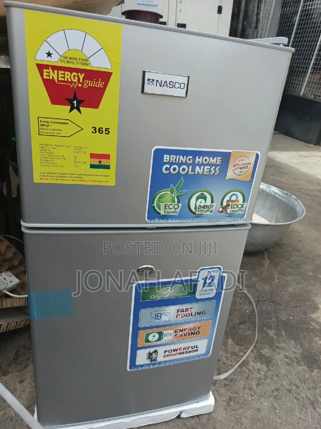 Nasco Nasf2-11fl 85litre Double Door Table Top Fridge