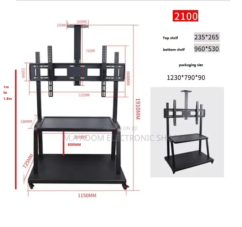 New Floor Standing Tv Stand for Heavy TVS Between 32”-100”
