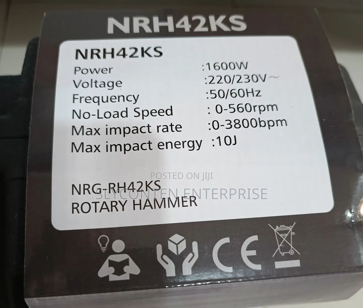 NRG 1600w Drilling Chiseling Machine