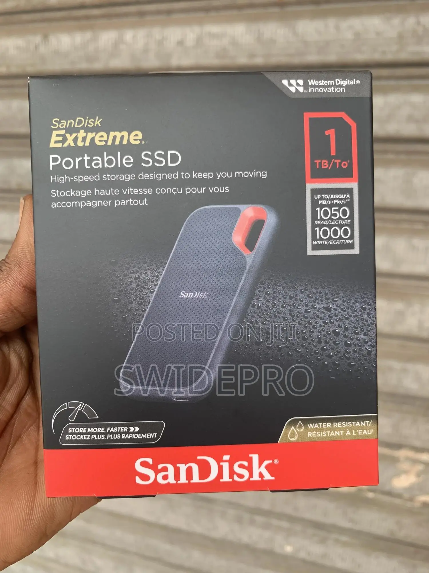Sandisk Extreme 1tb Usb-C Portable External SSD + 1050mb/S
