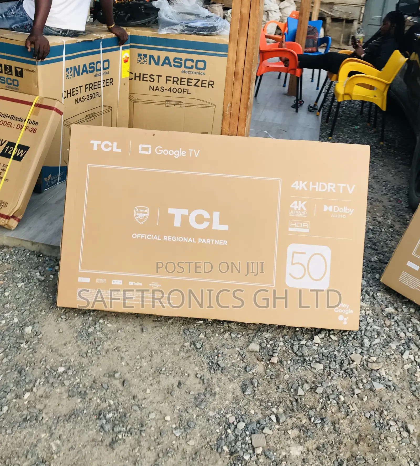 Led Glossy TCL Smart 50 Inches Black Electric Full HD P635