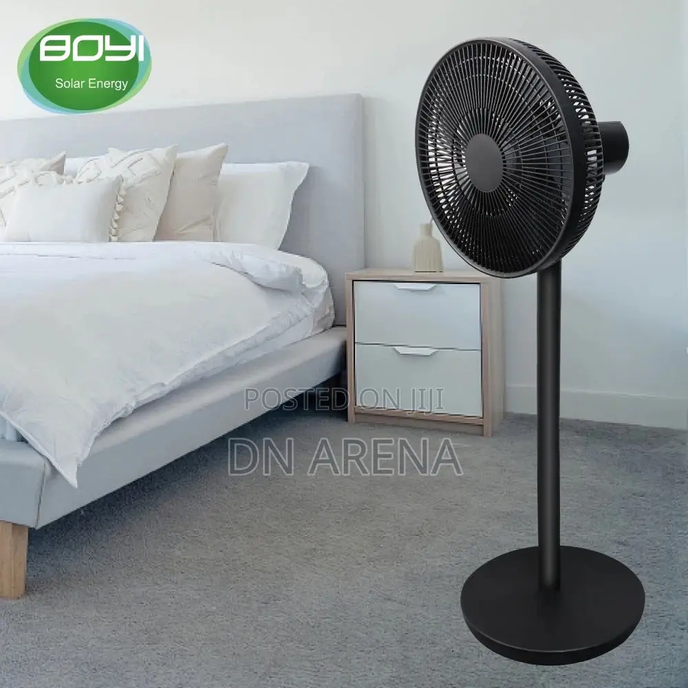 Solar Electric Powered Rechargeable Fan Indoor Outdoor