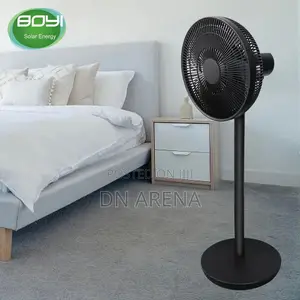 Solar Electric Powered Rechargeable Fan Indoor Outdoor
