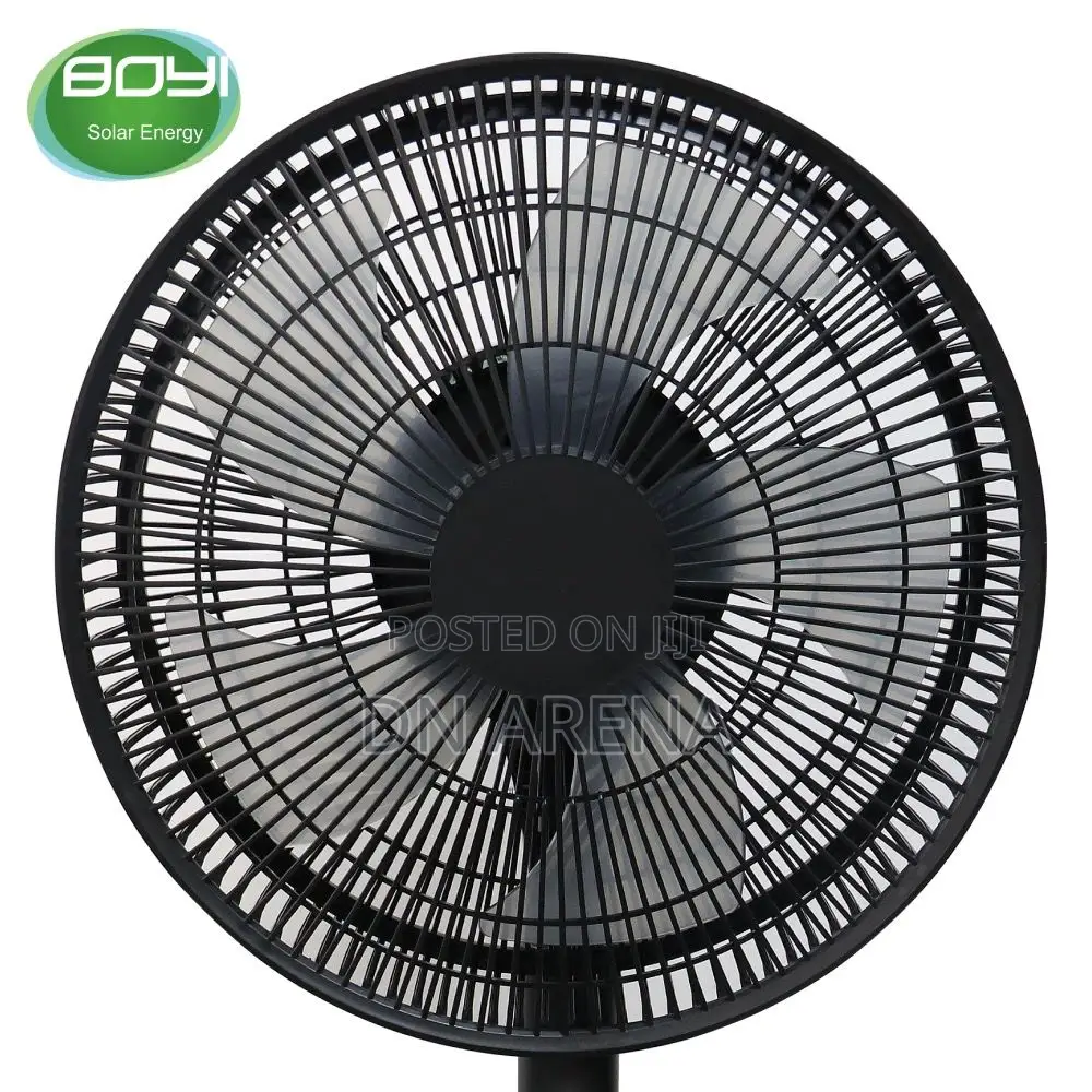Solar Electric Powered Rechargeable Fan Indoor Outdoor