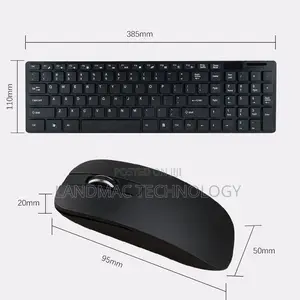 2.4ghz Wireless Keyboard Mouse Combo - Black