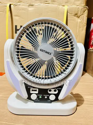 Rechargeable Solar Desktop Fan