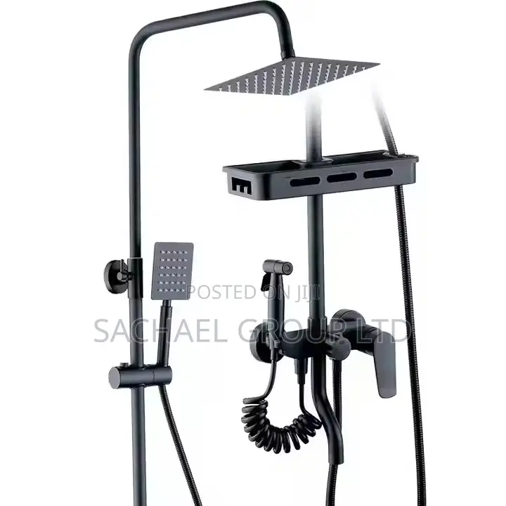 Black Elegant 4 in 1 Shower Set