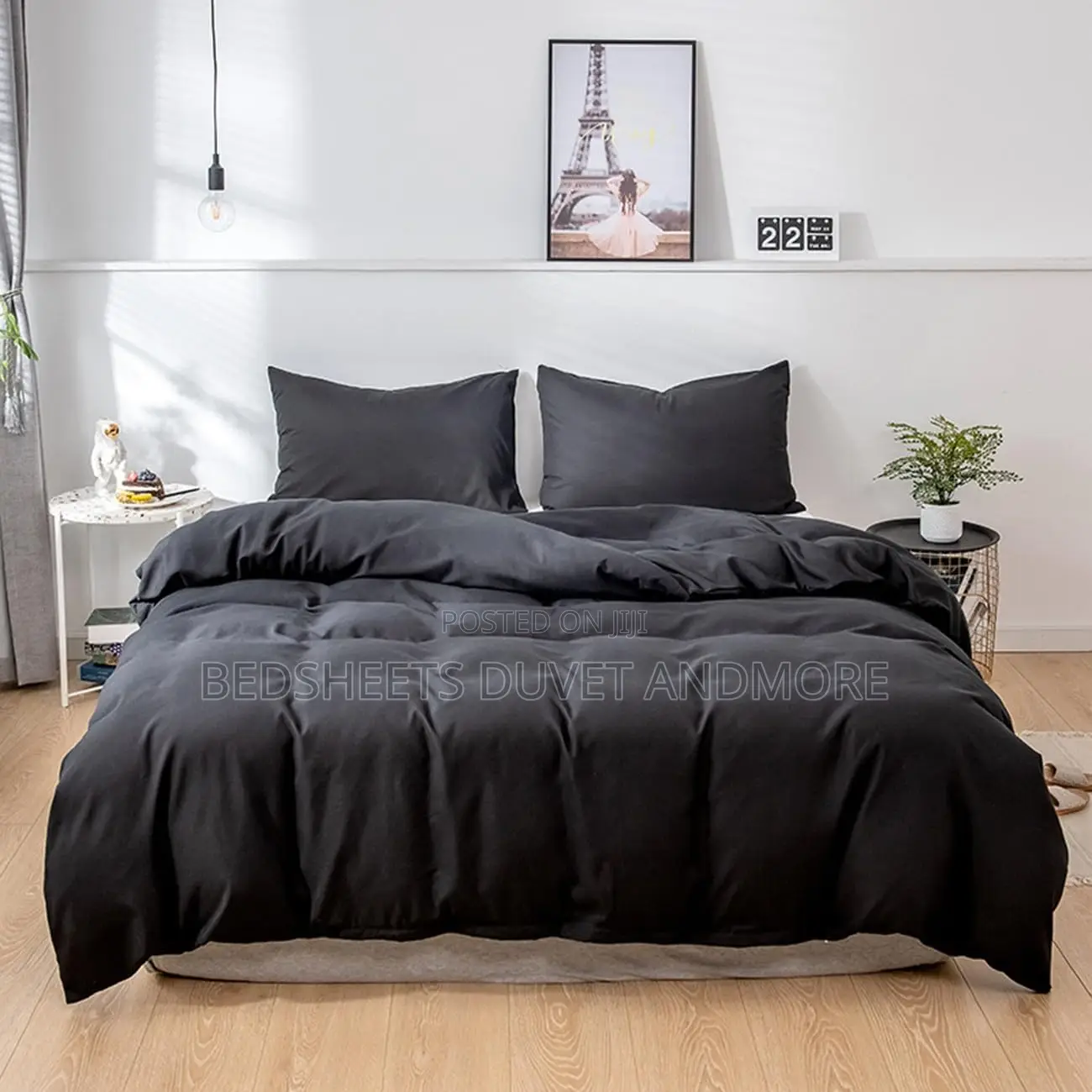 Luxurious 7pcs Black Duvet
