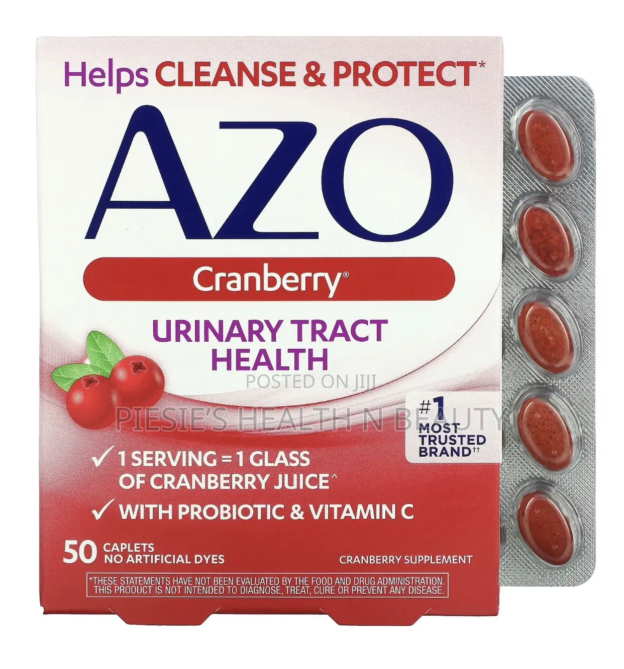 AZO Cranberry Urinary Tract Health Caplet 50s