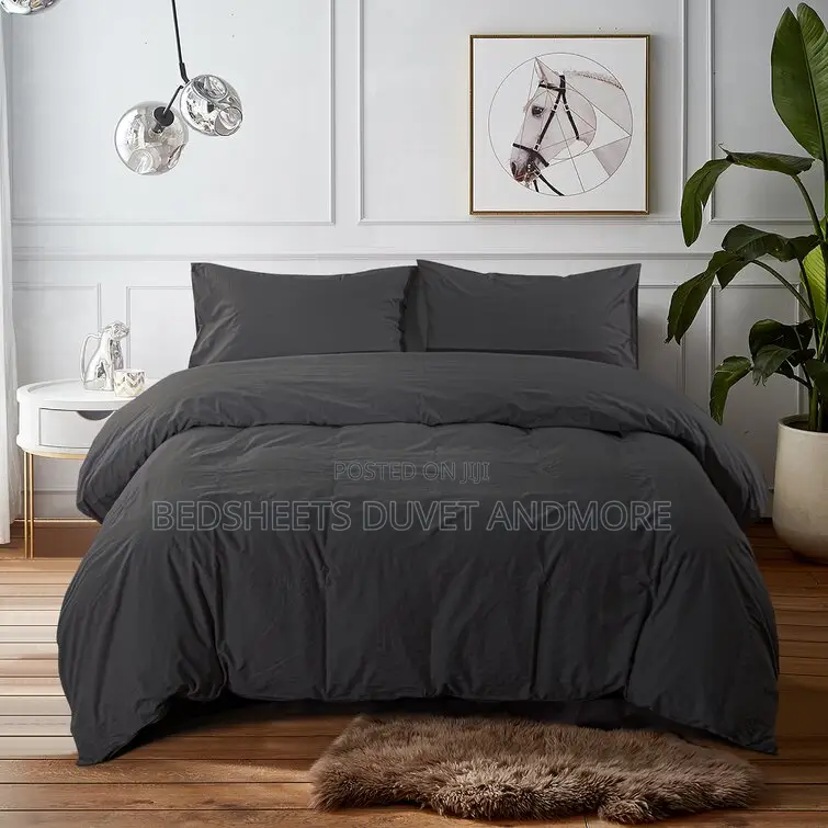 Luxurious Charcoal Grey Comforter