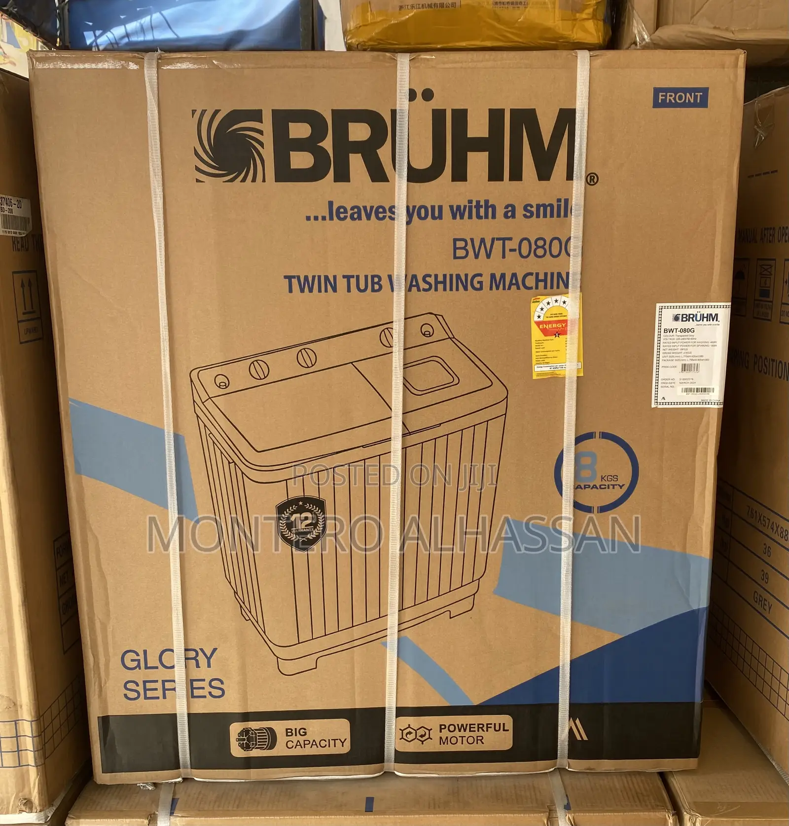 8 Kg Washing Machine Bruhm