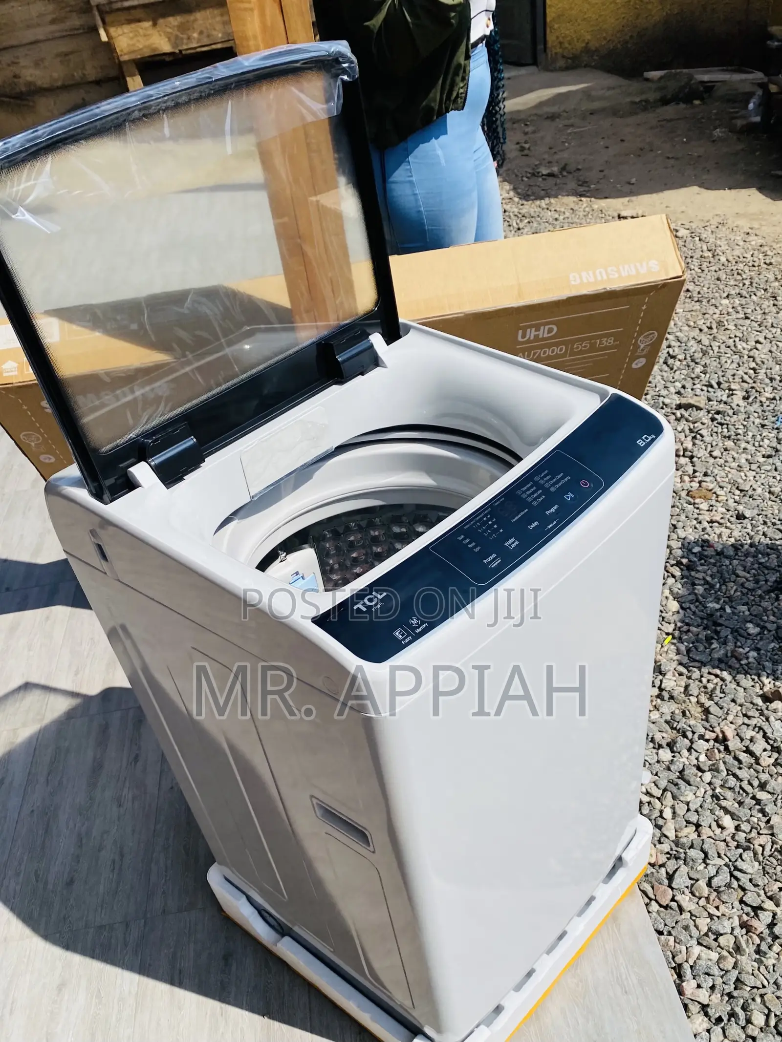 Sleek Design TCL 8kggf708tl 8kg Top Load Washing Machine.