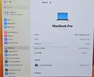 Laptop Apple MacBook Pro 2021 M1 16GB Apple M1 Pro SSD 1T