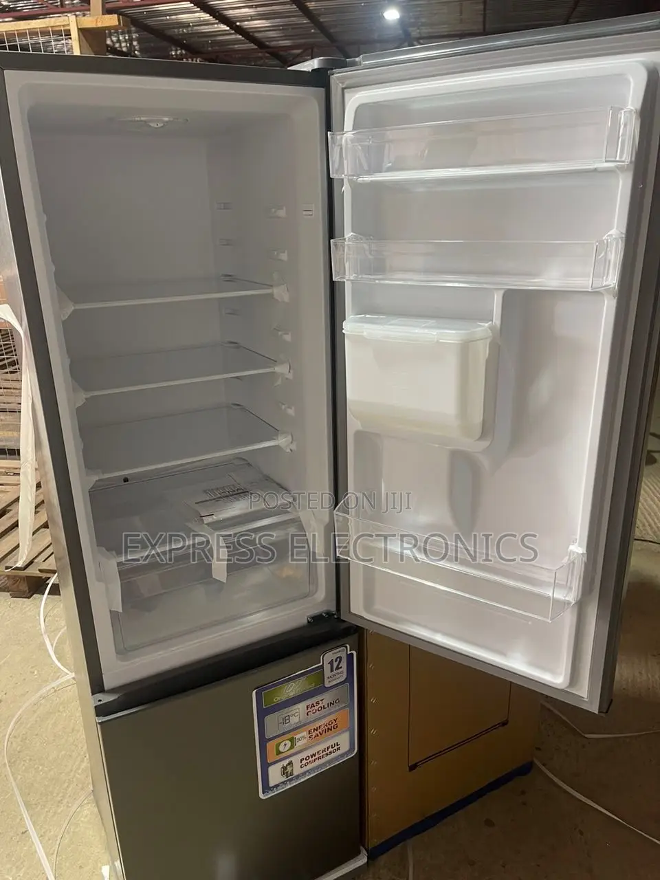 New Grey Fridge Double Door Nasco 268L