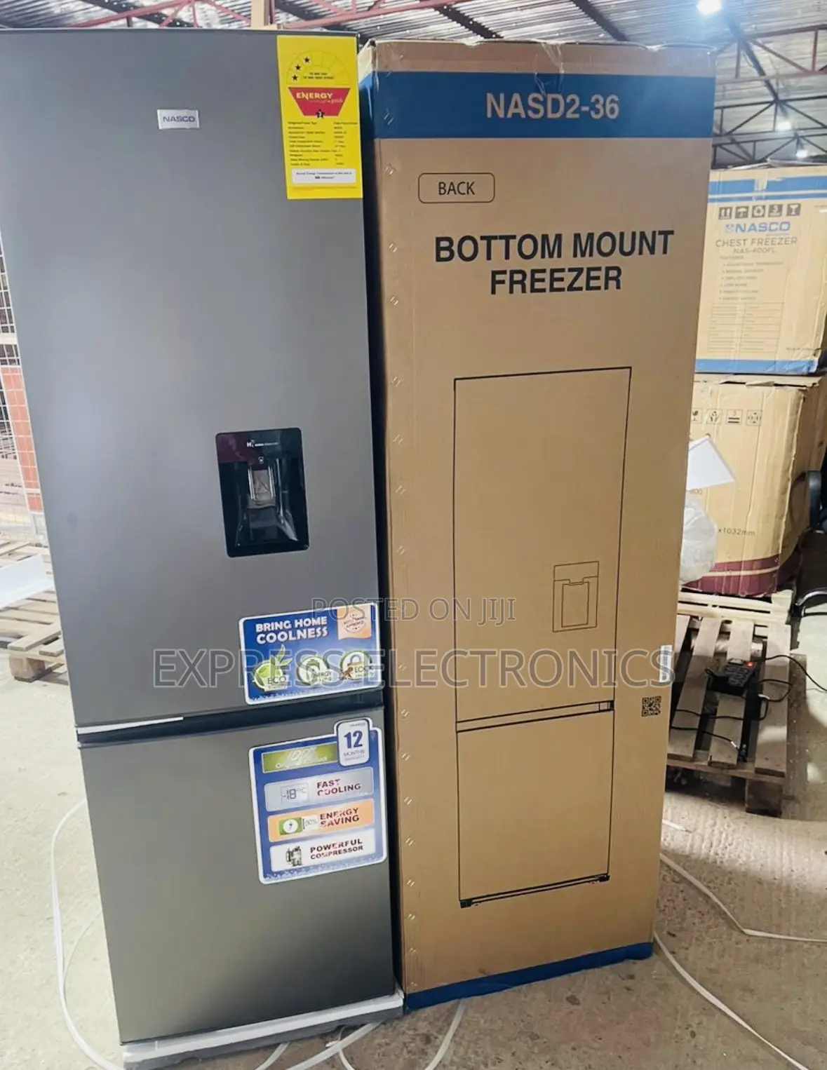 Fast Chill Fridge Nasco Double Door 268L