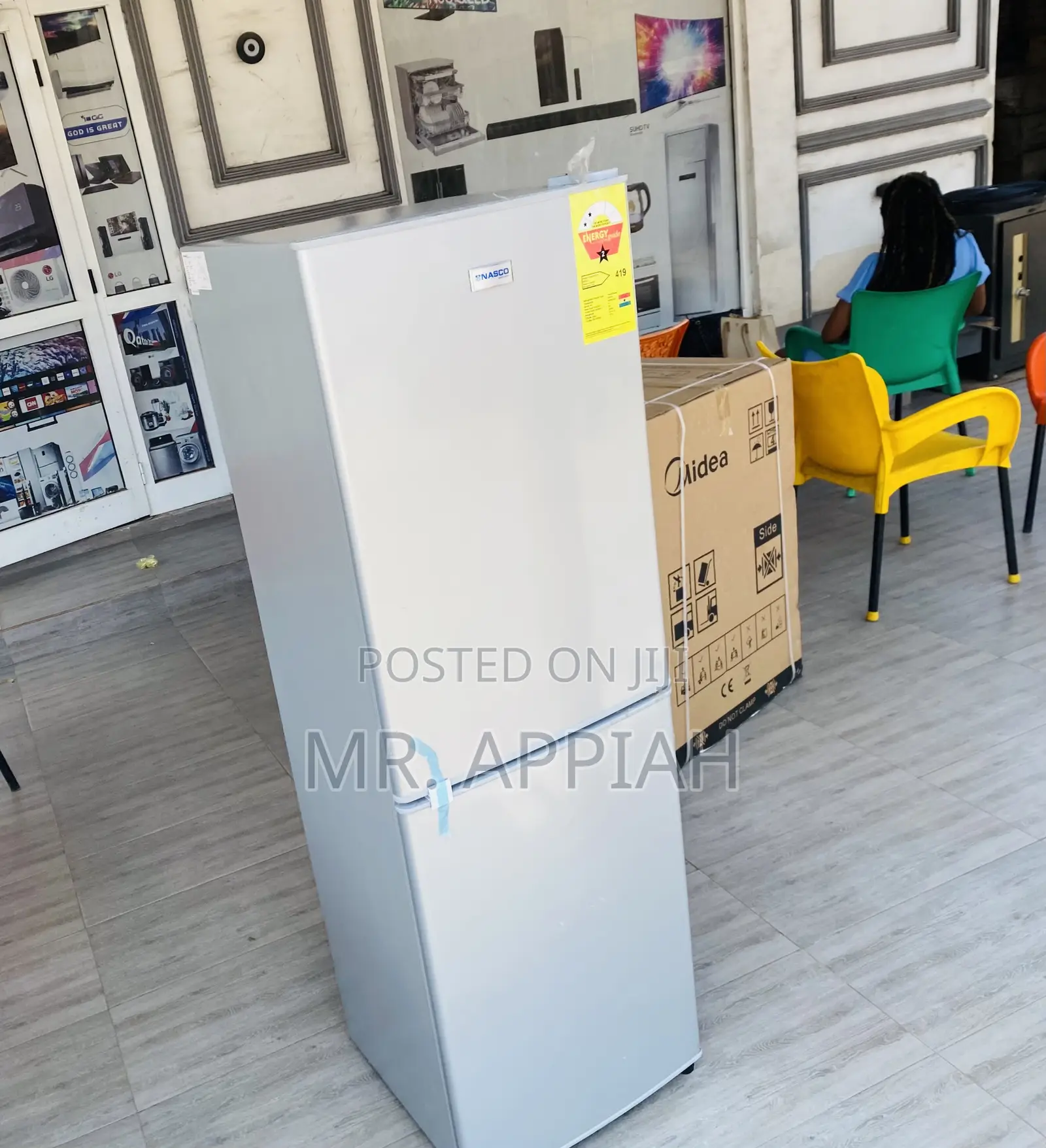 Brand New Nasco Nasd2-20 Bottom Freezer Fridge(Gray).