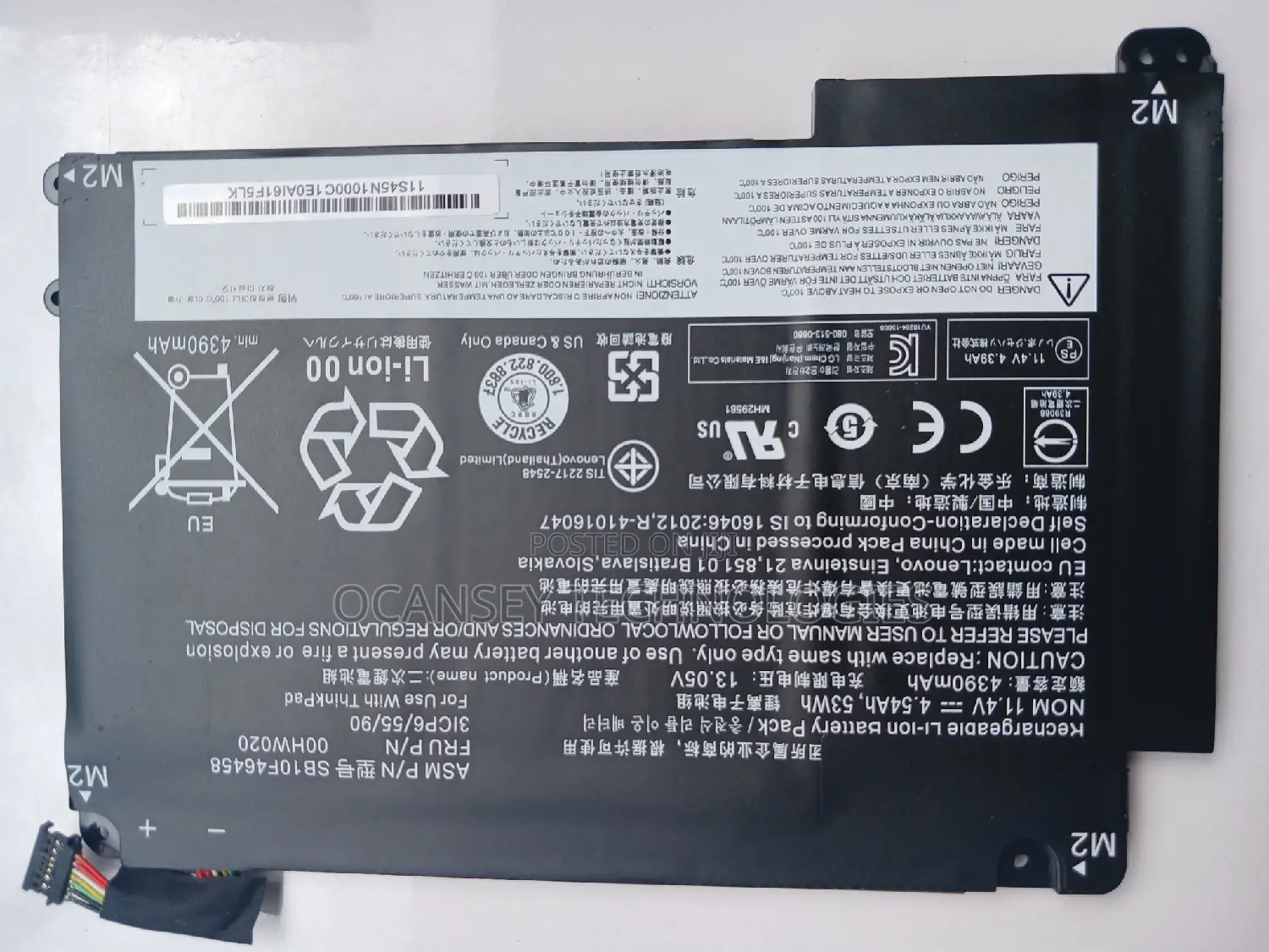 Original Lenovo 00hw020 Laptop Battery