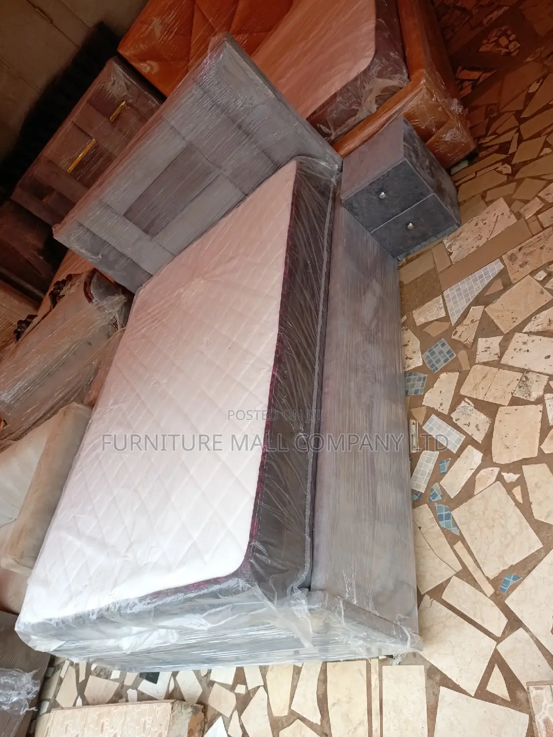 Sweet Double Bed With Mattress and Drawer. Free Delivey