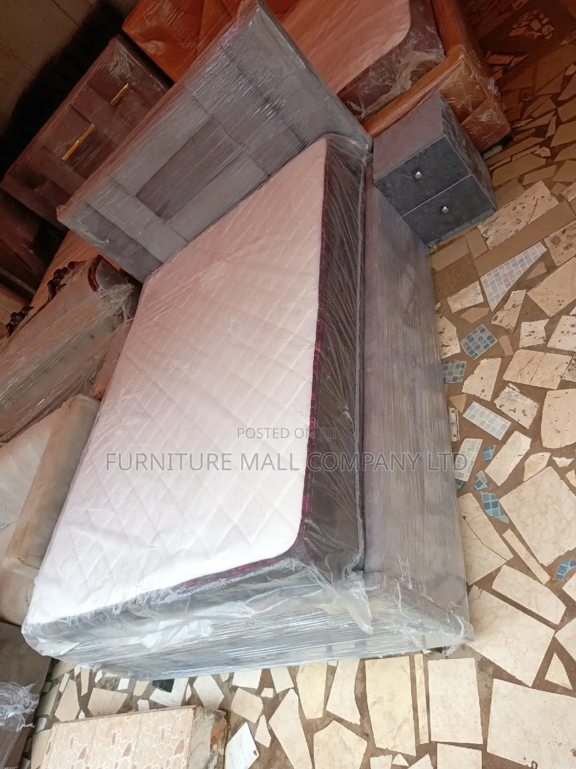 Sweet Double Bed With Mattress and Drawer. Free Delivey