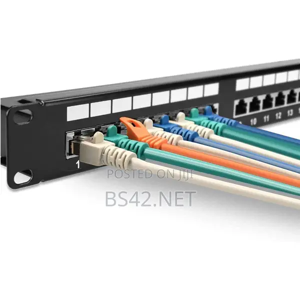 High Quality 19 Inches Utp Cat6 24 Port Patch Panel