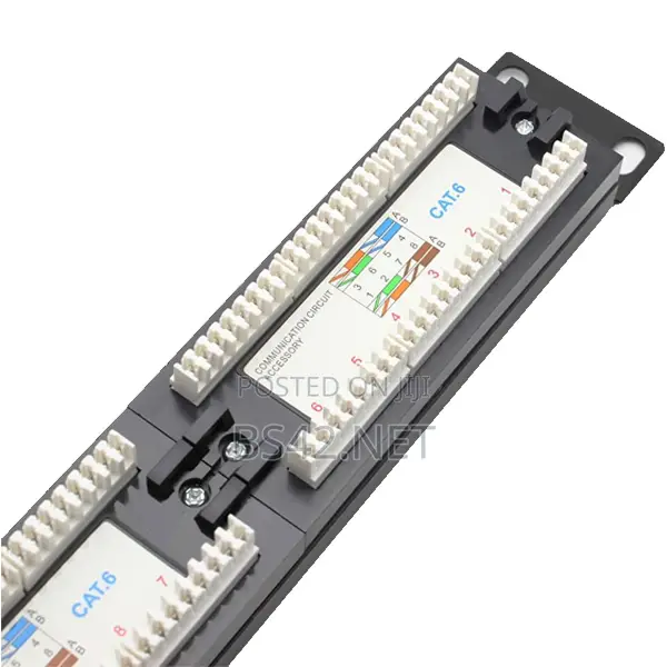 High Quality 19 Inches Utp Cat6 24 Port Patch Panel