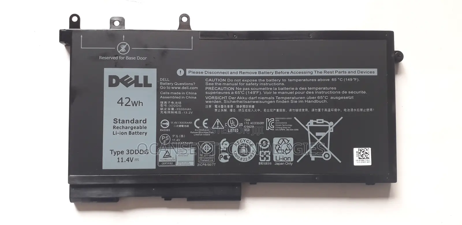 Original Dell 3dddg Battery For Latitude 5280 5288 5290 5480 5488 5490