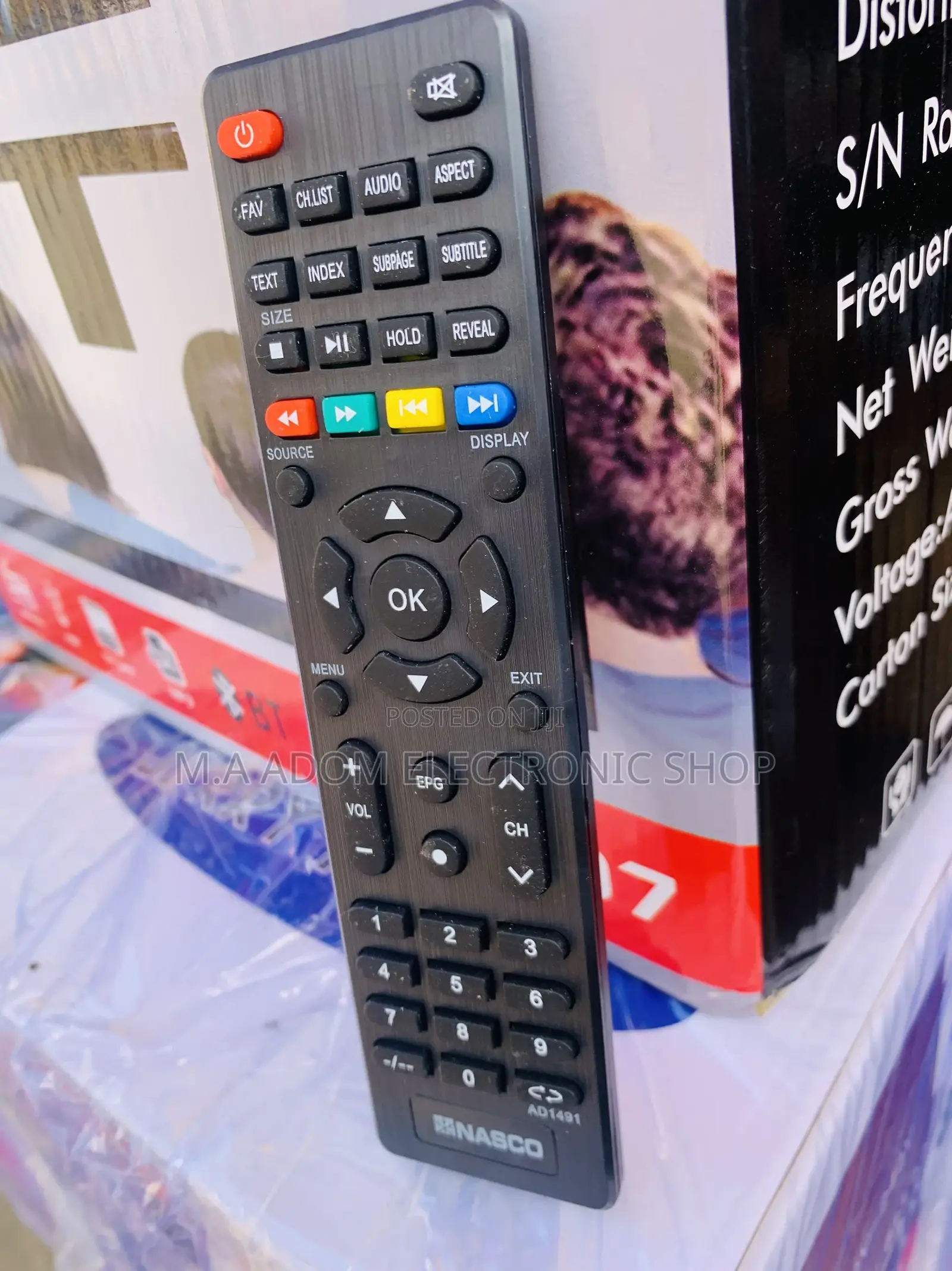 Remote Control for Nasco Tv