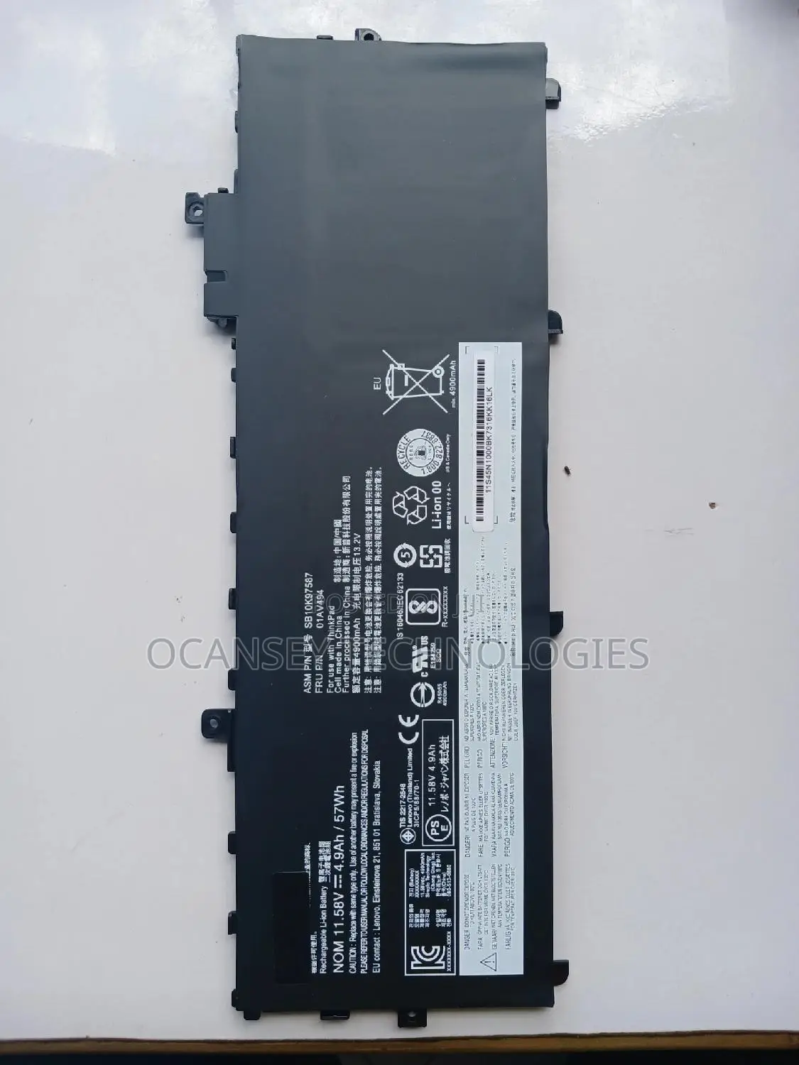 Original Lenovo X1 Carbon 5th 6th Gen 01av494 Battery