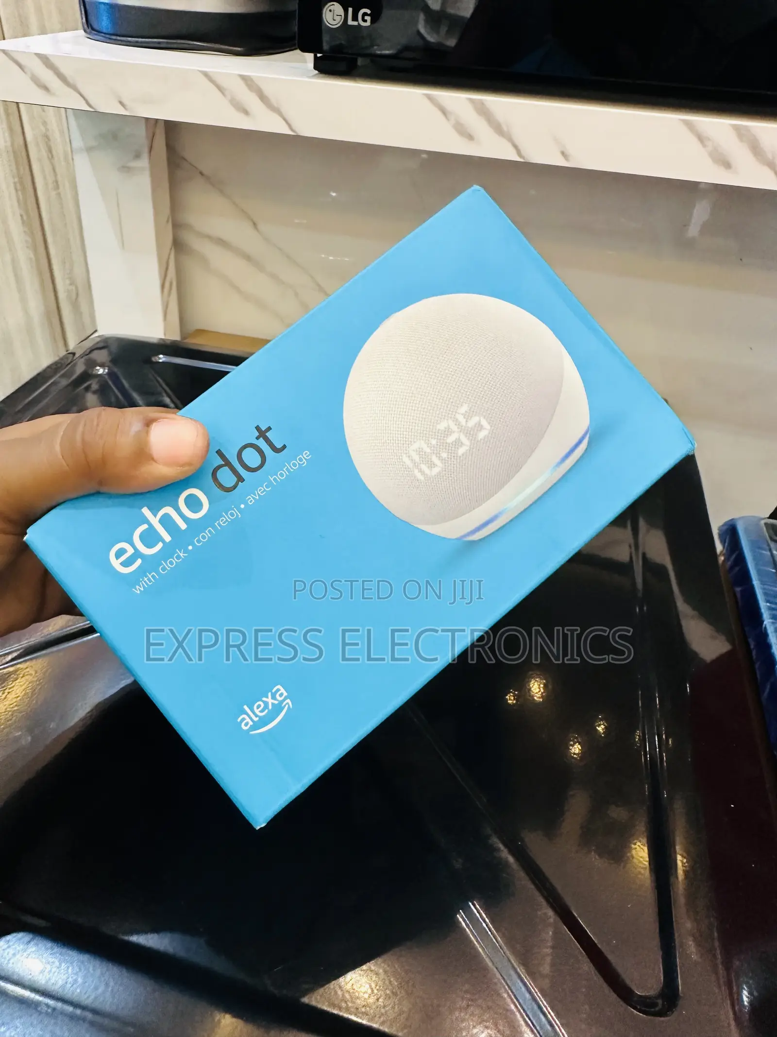 Zealous Sleek Ecodot With Clock