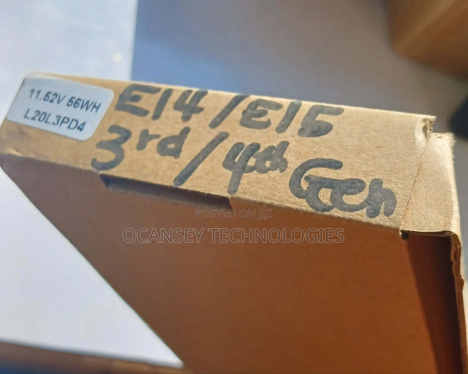 Original Lenovo L20l3pd4 Battery for E14 E15 3rd 4th Gen