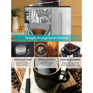 GEVI 10-Cup Programmable Grind Brew Coffee Maker GECMA025A-U