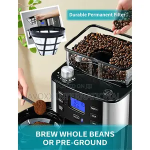 GEVI 10-Cup Programmable Grind Brew Coffee Maker GECMA025A-U