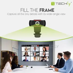 Full HD 1080p USB Webcam With Noise Reduction and Auto Focu