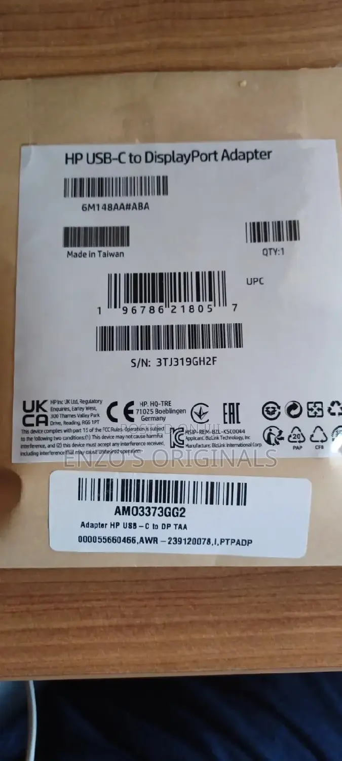 Original Hp Usb-c To Display Port Adapter Usb-c To Dp