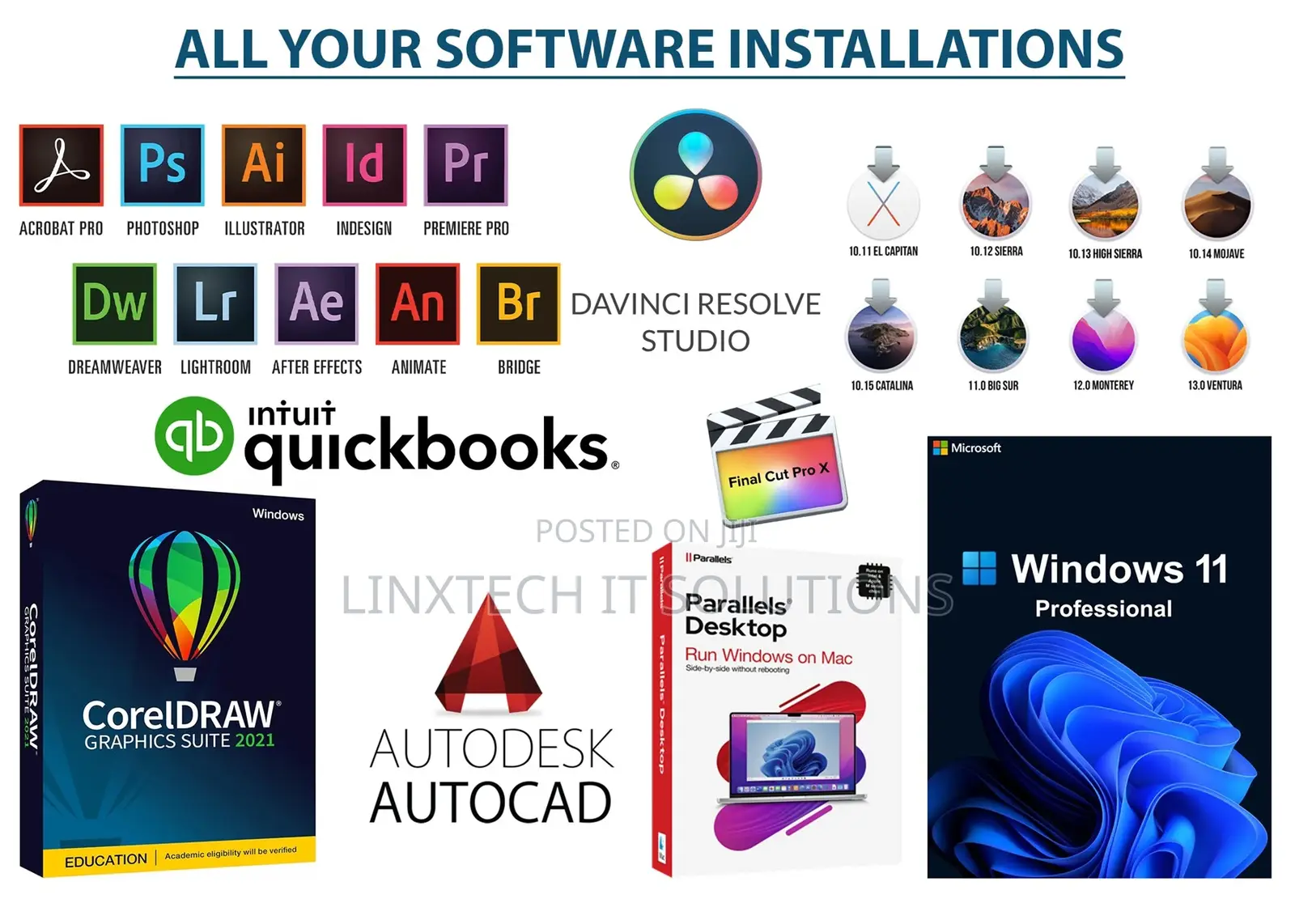 Software Installations [ Mac OS Windows ]
