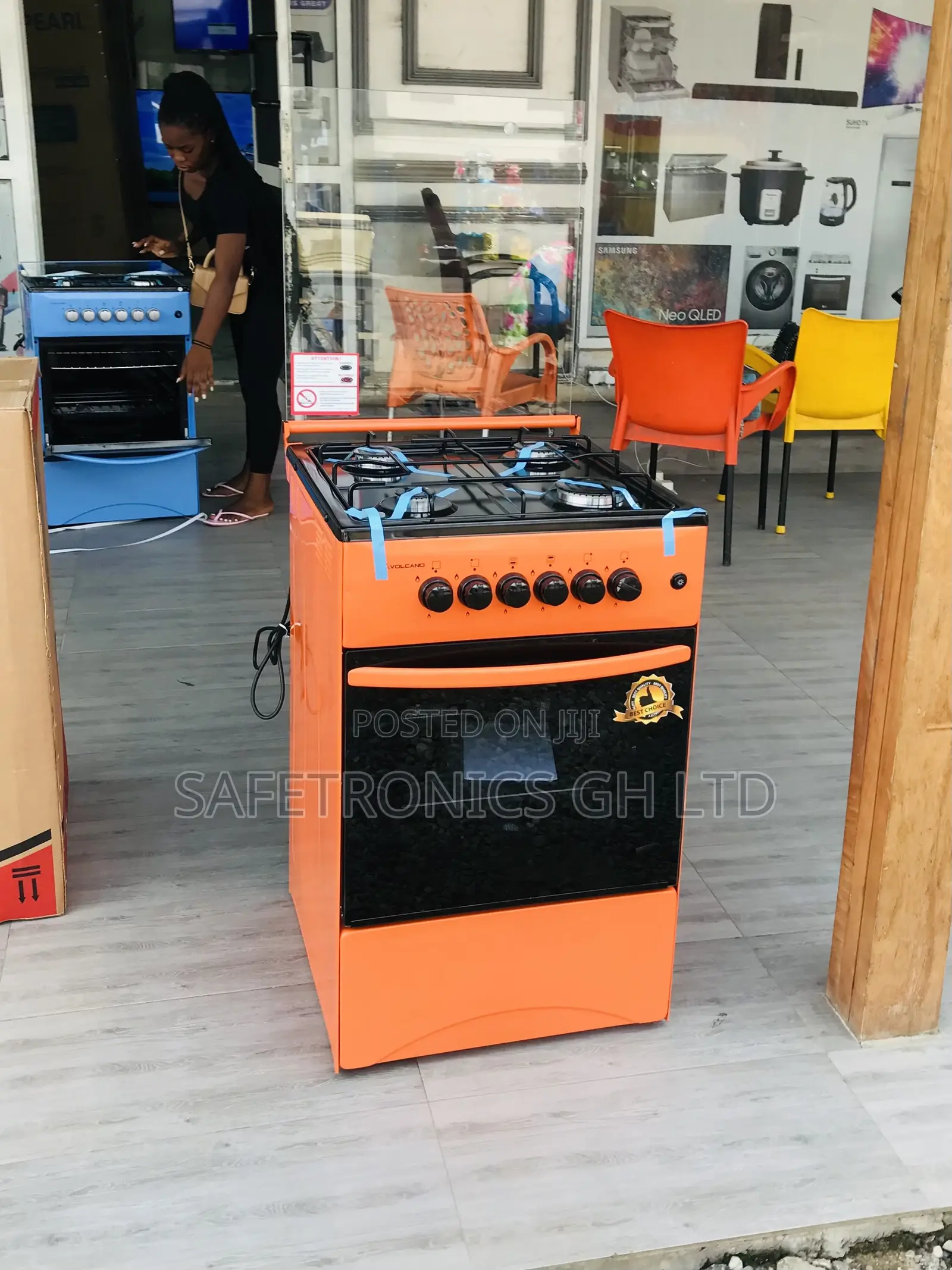 Boxed Volcano 50x50 4 Cooker Gas Oven With Grill