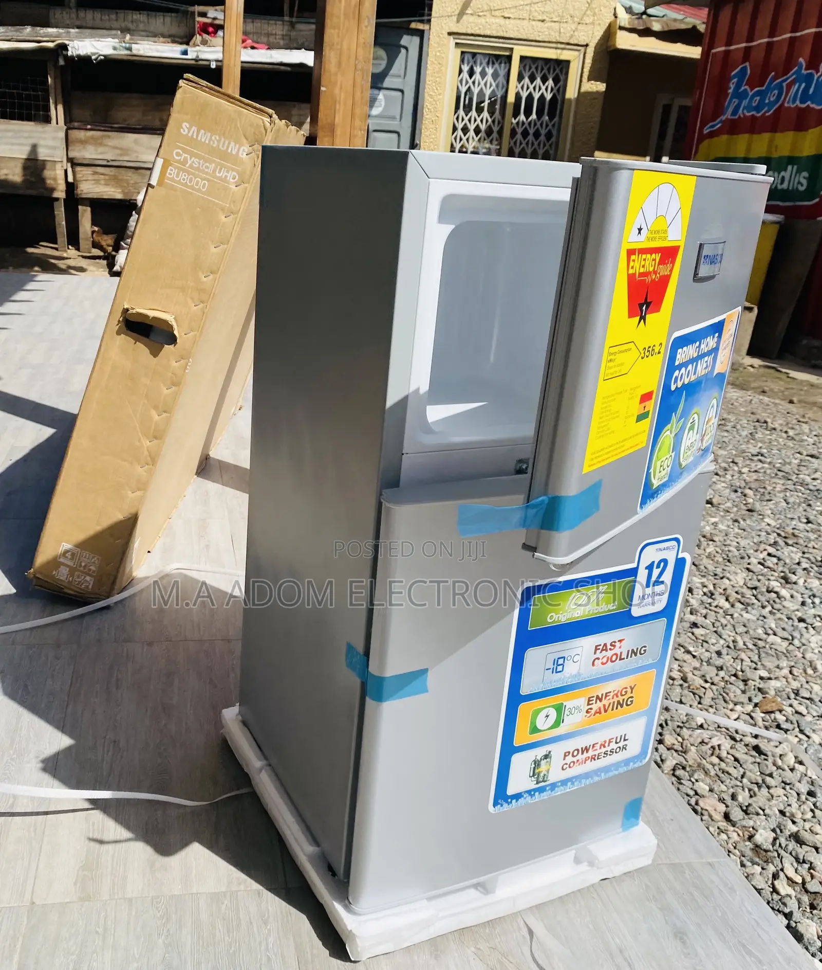 Long Lasting Nasco Nasf2-120 Top Freezer Electric Fridge.