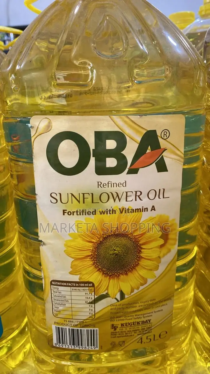 Oba Sunflower Oil 4.5L
