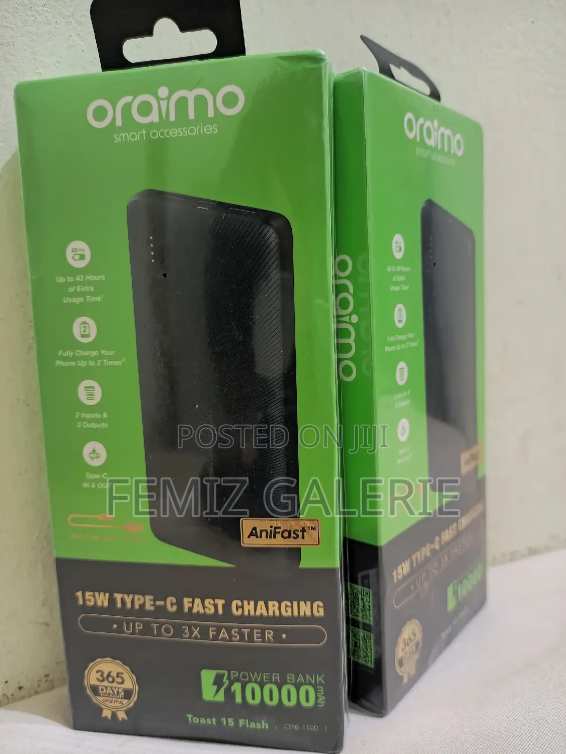 Oraimo Toast 15 Flash 10000mah Fast Charging