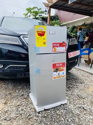 Energy Saving Zara 135 KH Double Door Electric Fridge(Gray).