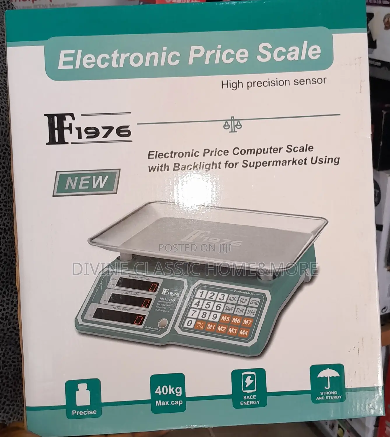 40kg Digital Computing Scale (Rechargeable)