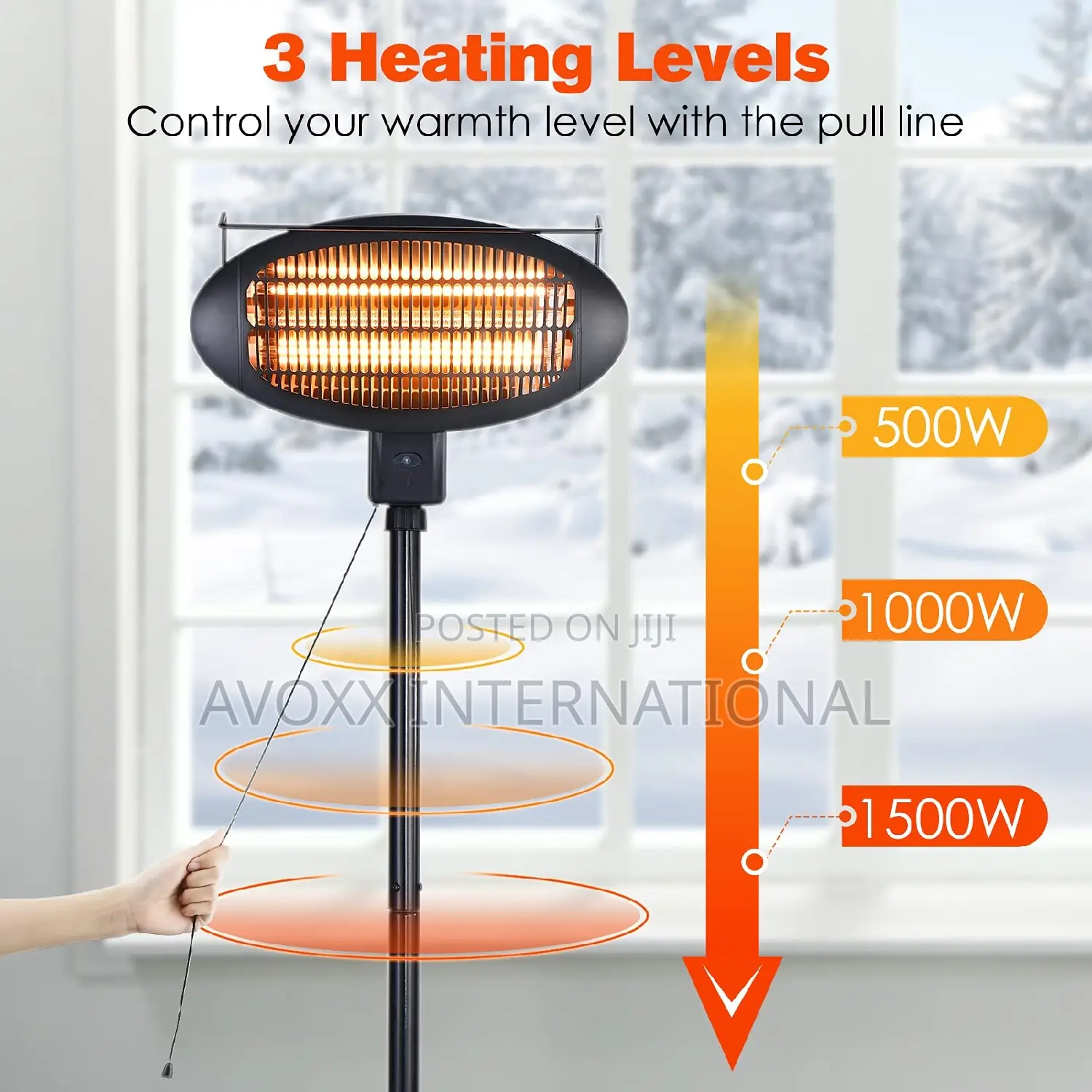 Air Choice Patio Heater for Outdoor Indoor HCH-1500