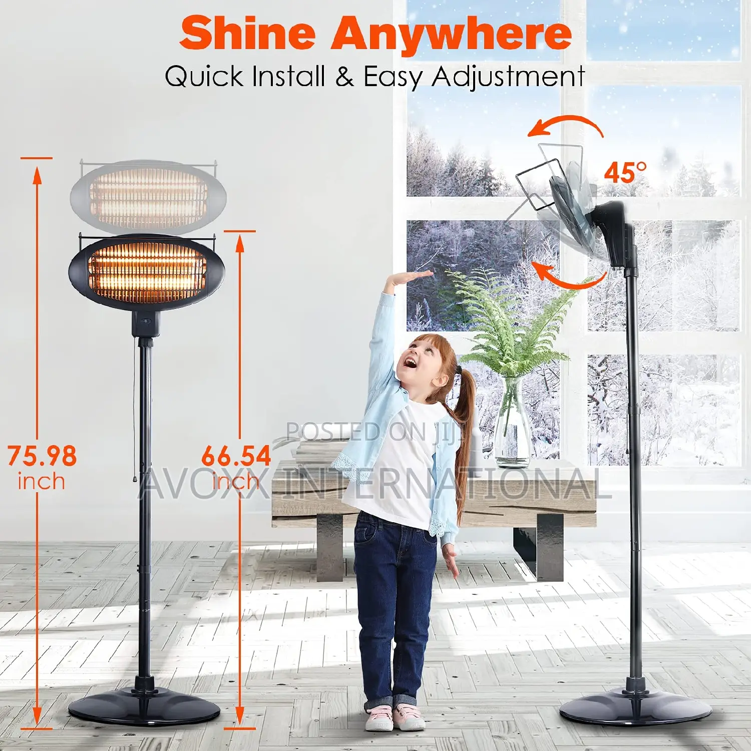 Air Choice Patio Heater for Outdoor Indoor HCH-1500