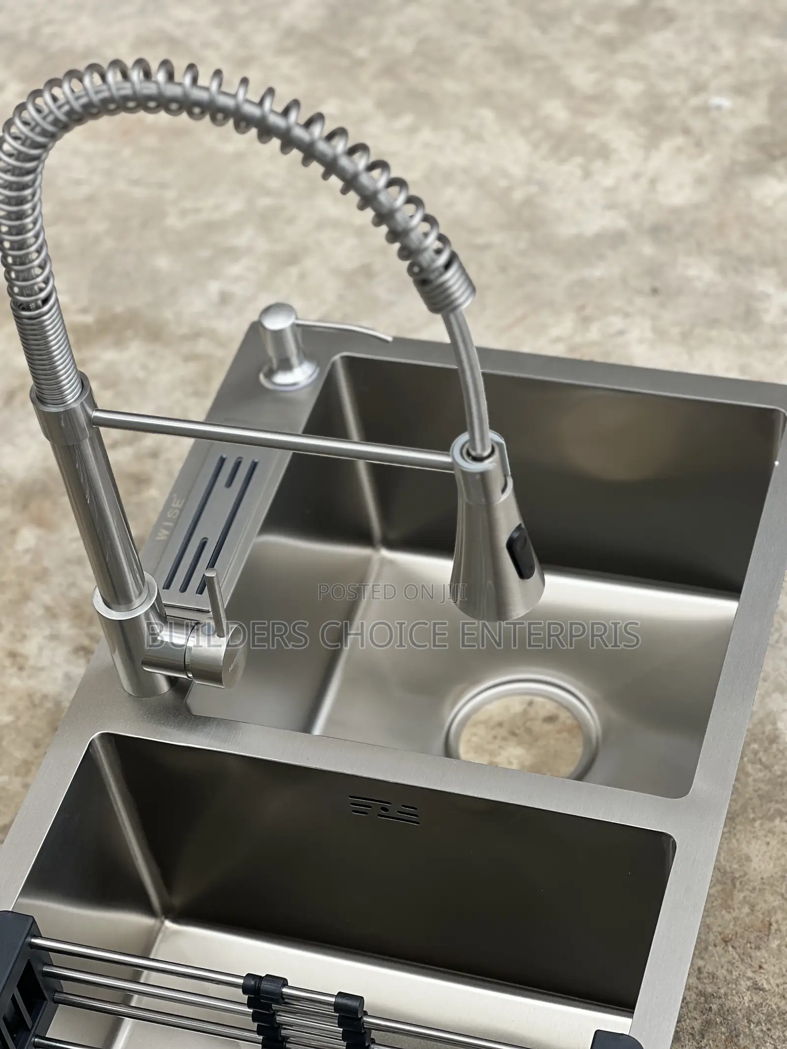 Stainless Steel Double Sink Complete Set