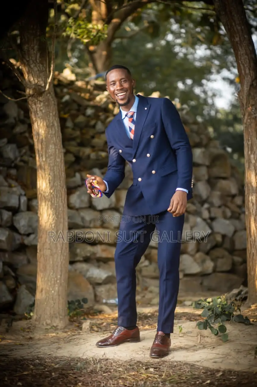 Double Breasted Suit Solid Color
